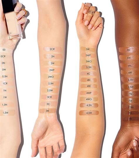 dior forever skin glow 4wo|Dior forever foundation color chart.